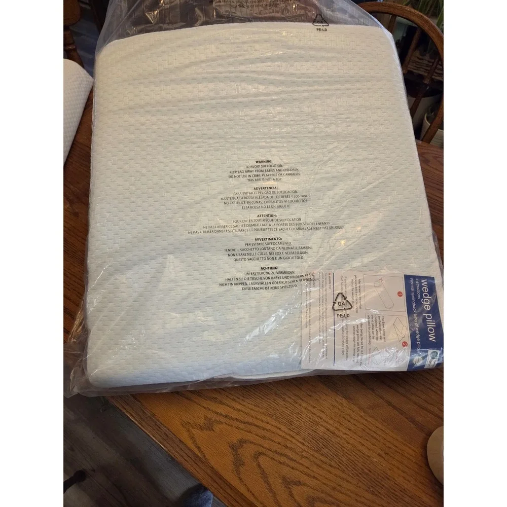 3 piece adjustable Memory Foam Wedge Pillow Set for Back Support Leg Elevation